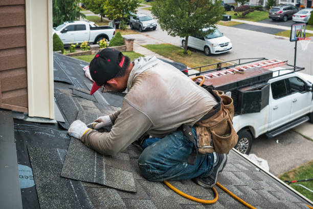 Professional Gutter Repair And Installation technician working in East Windsor Hill, CT